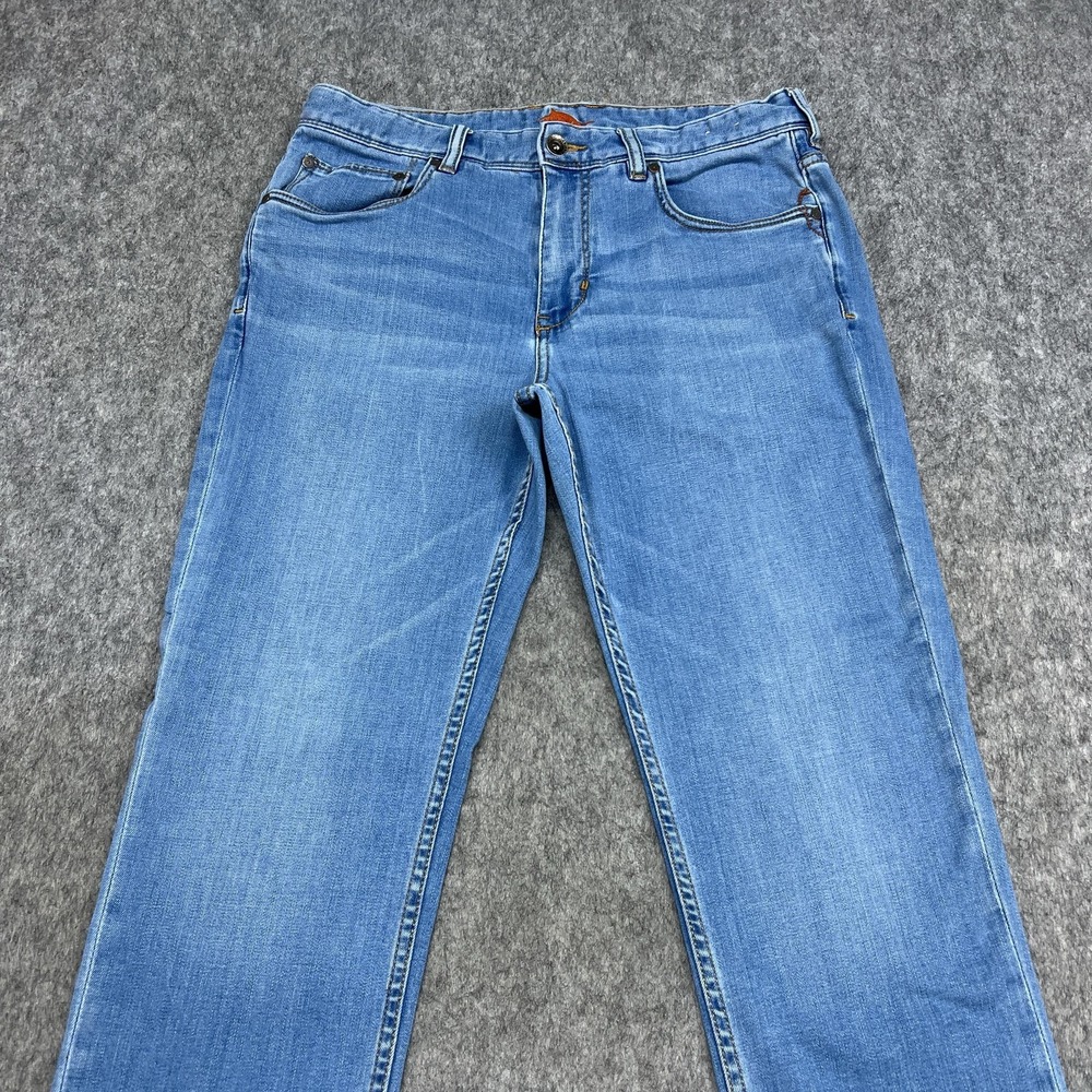 Tommy Bahama Jeans Mens 33x30 Blue Straight Stretch Denim Pants Medium Wash - Picture 6 of 16